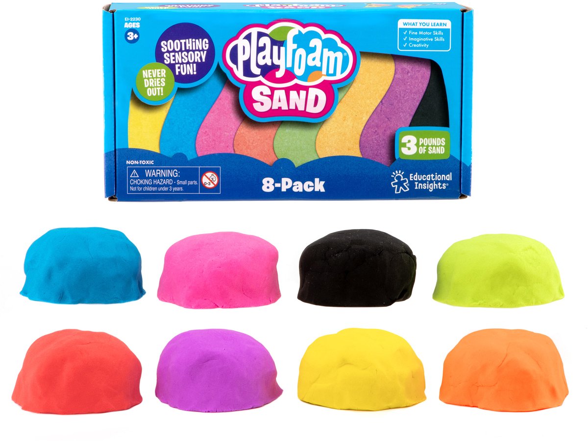 Learning Resources Playfoam® Zand - 8-Pack - 3+