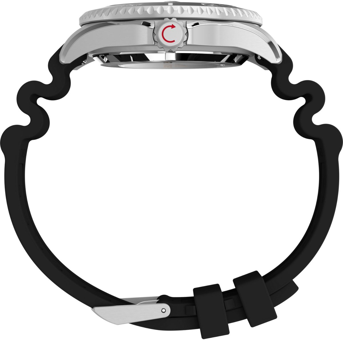 Timex Deepwater Meridian Mechanisch Automatisch Horloge Zwart Kast: 100% Roestvrij Staal | Armband 100% Rubber 44 mm TW2Y39900AJ, TW2Y40000AJ