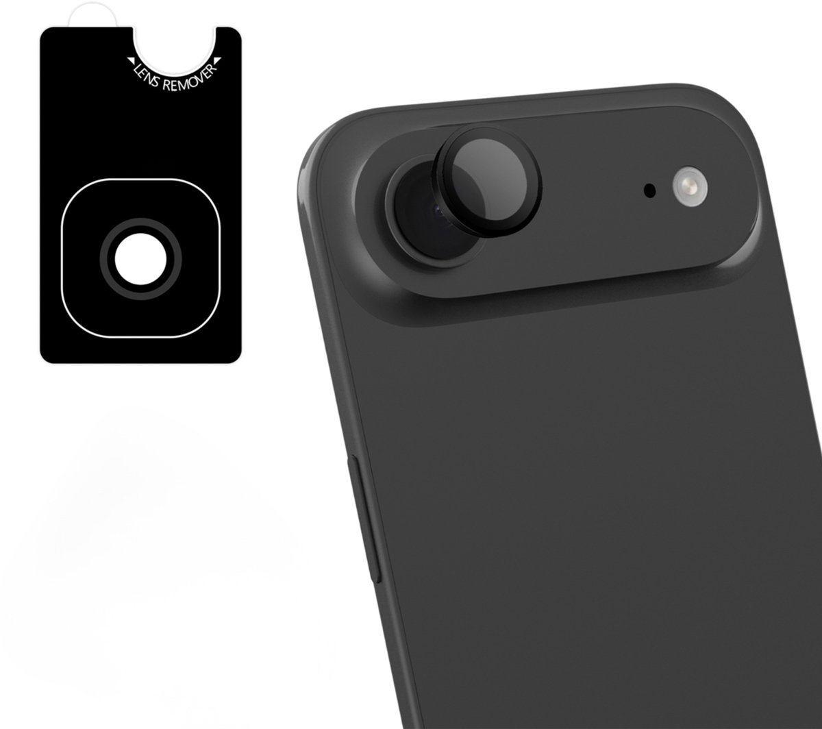 imoshion Camera Lens Protector - Geschikt voor Apple iPhone 17 Air - 2 Pack - Zwart