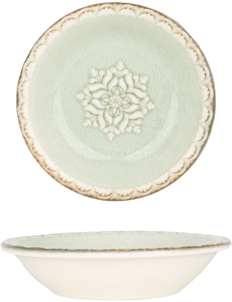 By Bone Serveerschaal - Rome - Porselein - 9 cm (50cc) - set van 6