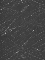 VNSTRA Wrapfolie Keuken & Interieur | Grigio Marquina Marmerlook | Zelfklevende, Krasbestendige Keukenwrap Folie | 122x100cm | Luxe Natuursteenlook | Voor Meubels, Wanden & Keukenkastjes | Easy DIY
