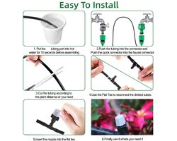 Verneveling Koelsysteem voor Tuin en Terras - Watering Tubing Slangmondstuk Sprinkler Set - Irrigatie Kit voor Buiten - Tuin en Kas Druppelbevloeiing Set (5 meter)