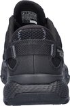 Achterkant van een zwarte Skechers slip-ins sneaker met veters.