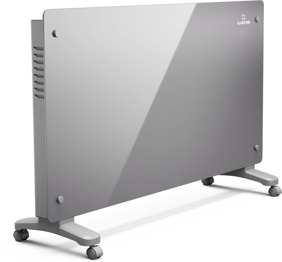 Klarstein Bansin Crystal Smart Convectorkachel – 2500 W, LED-display, wandmontage/vrijstaand, app-bediening, energiezuinig, oververhittings- en vorstbeveiliging, kinderslot, elektrische kachel voor thuis