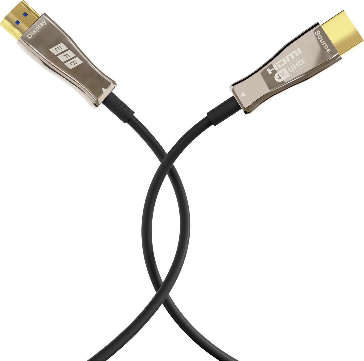 EFB HDMI Glasfaserkabel AOC aktiv 4K60Hz 50m schwarz