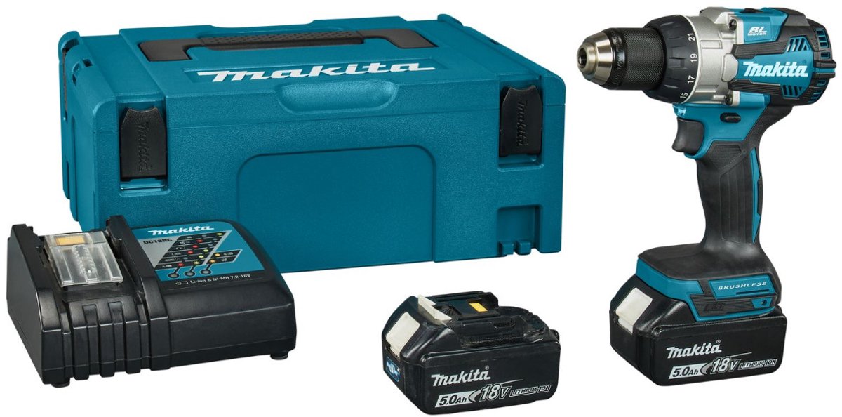 Makita DDF489RTJ Accu schroefboormachine 18V 5.0Ah in Mbox