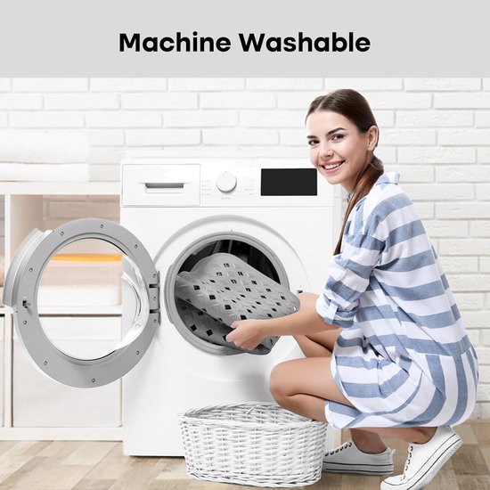 Bad Douche Mat Antislip Vierkant 48x48cm, TPE Materiaal Anti Schimmel Badmatten Met Sterke Zuignappen En Afvoergat, Met Voetmassage Functie Voor Badkamer Hotel,Gymbad (Roze