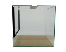 Volglas terrarium met valdeur 30x30x30 cm voor insecten, spinnen en kleine reptielen