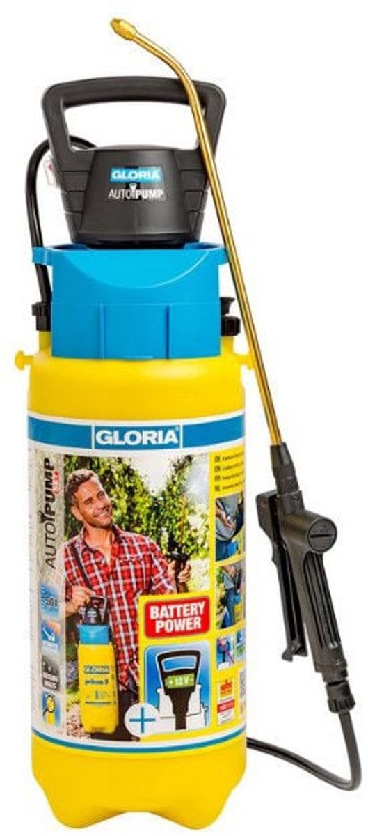 Bol.com Gloria Haus und Garten 000091.0000 prima 5 Comfort Drukspuit 5 l Compressoraansluiting, Spiraalslang aanbieding