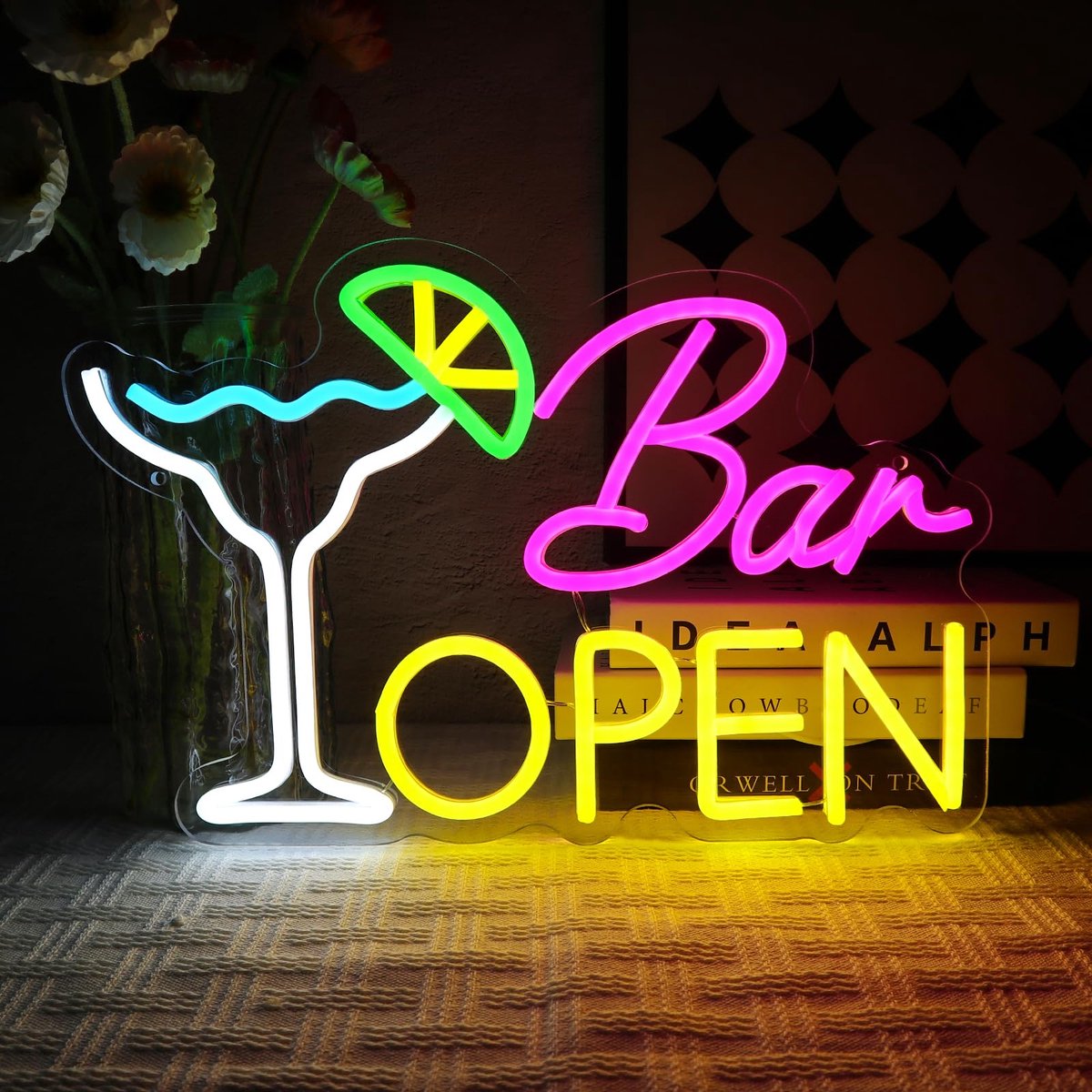 Unyqoos® Heldere LED Neonreclame voor Bars en Cafés met Instelbare Helderheid