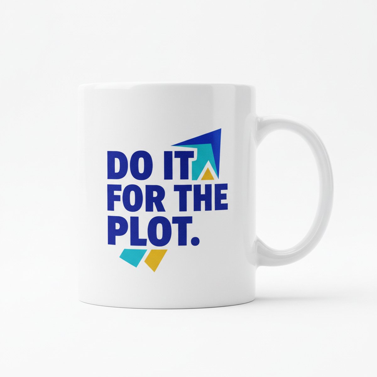 Do It for the Plot Koffiemok 330 ml – Motiverende Tekst Cadeau Mok