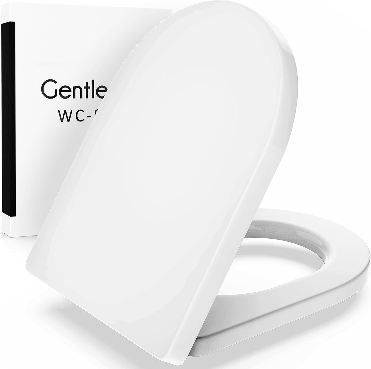 Stunq® Premium wc-bril met softclosemechanisme, antibacterieel dankzij Duroplast, toiletdeksel met QuickClean-functie, eenvoudige installatie van bovenaf