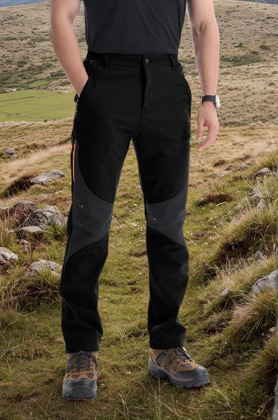 Wandelbroek voor heren, waterdichte softshell, trekkingbroek, lange baggy sportbroek, lange wijde pijpen, afritsbare outdoorbroek, zomer, lichte trekkingbroek, ademend, sneldrogend, functionele broek Wandelbroek voor heren, waterdichte softshell, trekkingbroek, lange baggy sportbroek, lange wijde pijpen, afritsbare outdoorbroek, zomer, lichte trekkingbroek, ademend, sneldrogend, functionele broek