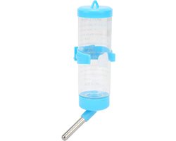 Automatische Waterfles voor Hamsters - Drinkfontein Hamsterkooi - Gemakkelijk in Gebruik - Blauw.