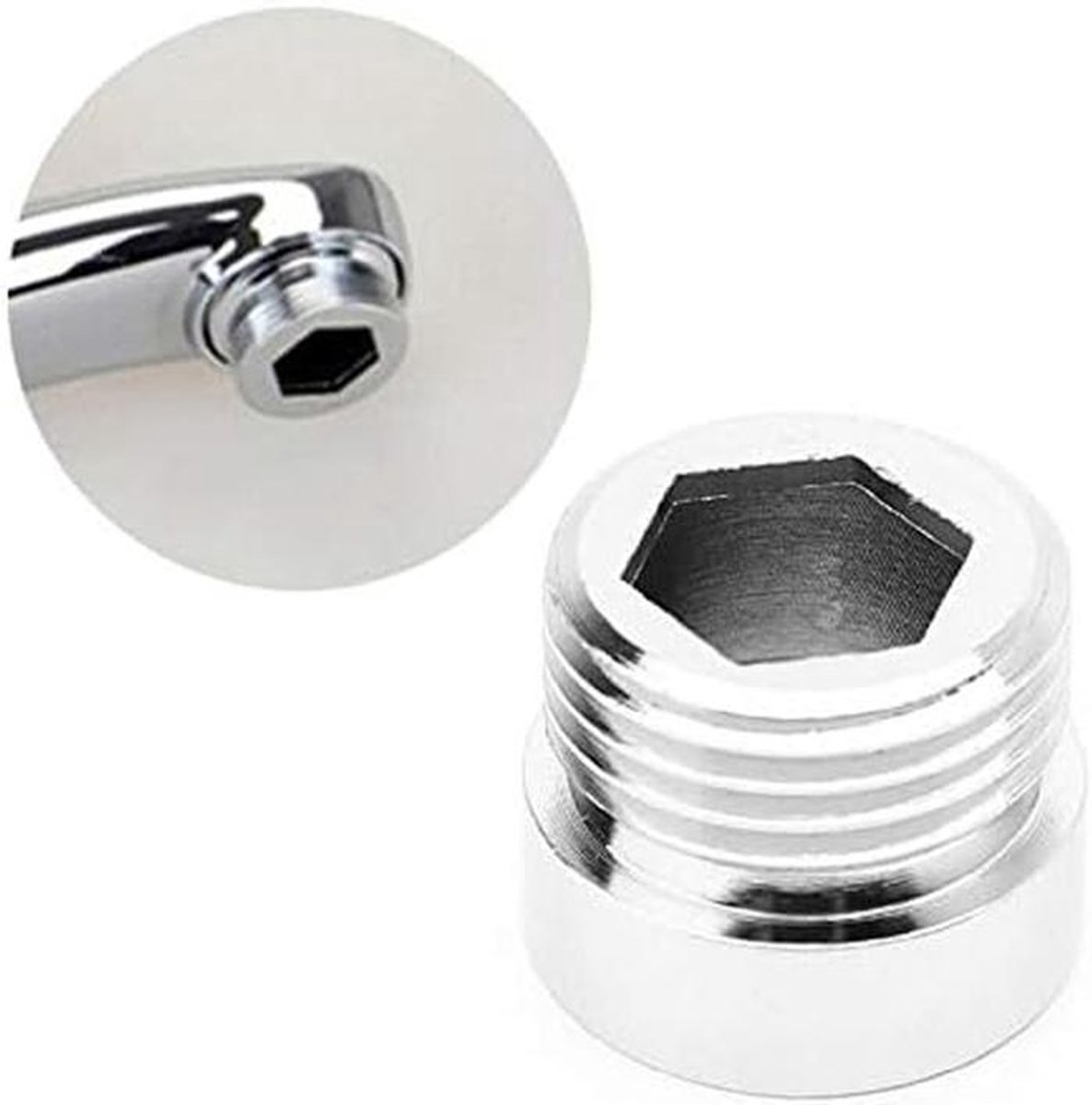 2x Universele Kraan Beluchter Adapter - 1/2 inch Schroefdraad voor Keukenkraan