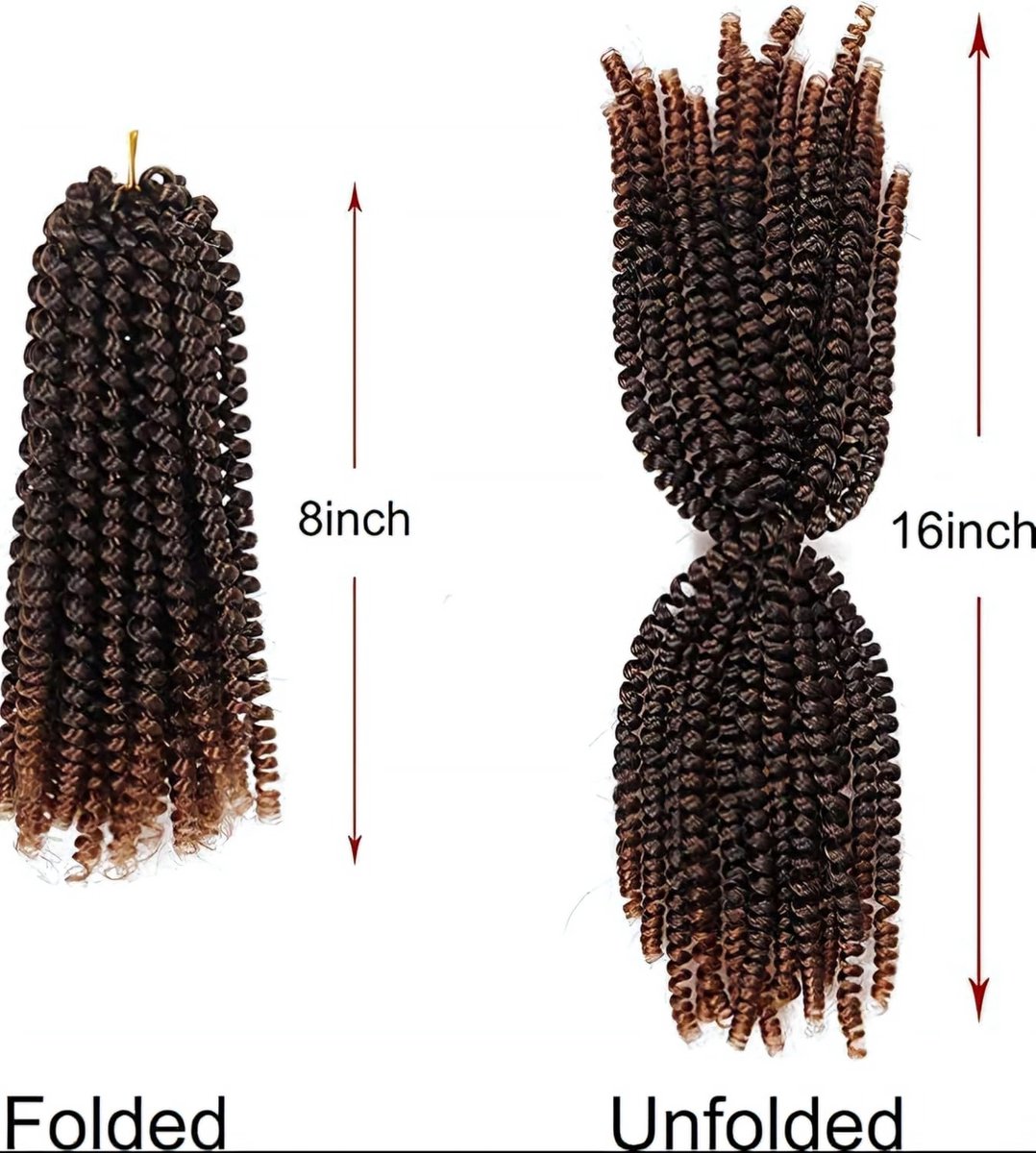 5 Stuks Golfende Extensions voor Haak Vlechten - 20 cm - 550Gr