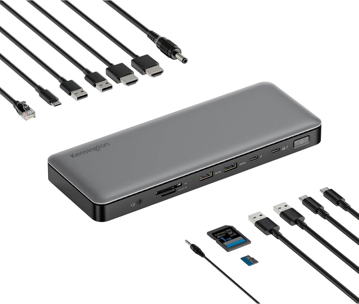 Thunderbolt 4 Dockingstation met Dubbele Monitor Ondersteuning en 96W Power Delivery
