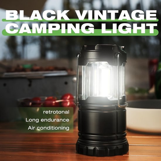Noodlamp - 4-Pack Superheldere LED Campinglantaarns – Opvouwbare Draagbare Noodlampen – 360° Tentverlichting – Batterijgevoed – Ideaal voor Kamperen, Stroomuitval & Noodsets — afbeelding 4