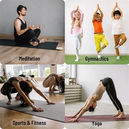 Dunne Opvouwbare Yogamat 1mm - Antislip Pilates & Fitness Mat voor Reizen — afbeelding 2