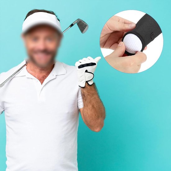golfbal draagtas - golf - waterdicht - zwart - opbergtas - draagbaar - organizer - geschikt voor buiten - haak - 2 stuks — afbeelding 2