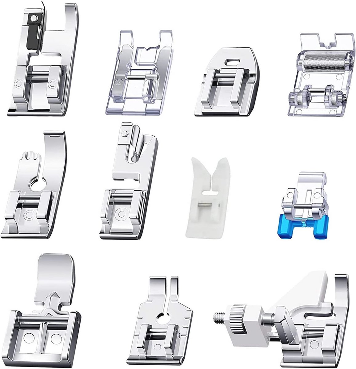 11 Delige Multifunctionele Naaivoet Set voor Naaimachines
