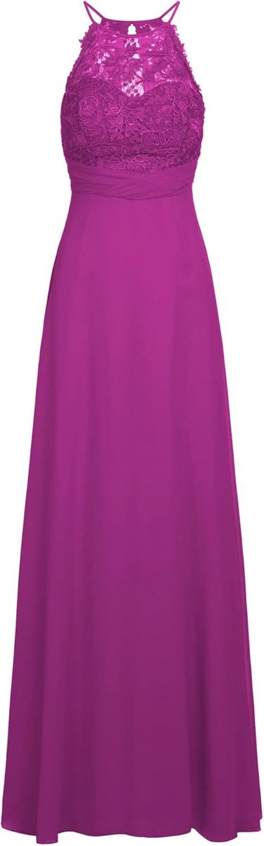 Elegante Avondjurk voor Dames met Kanten Bovenstuk en Drapering