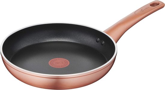 Set van 1 koekenpan 24 cm, 3 steelpannen 12, 16 en 20 cm in roestvrij staal en 6 keukengerei