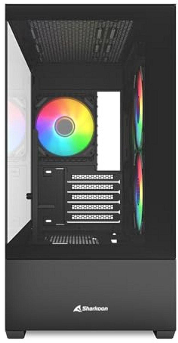 Micro-ATX PC Behuizing met RGB Verlichting en Glaslook