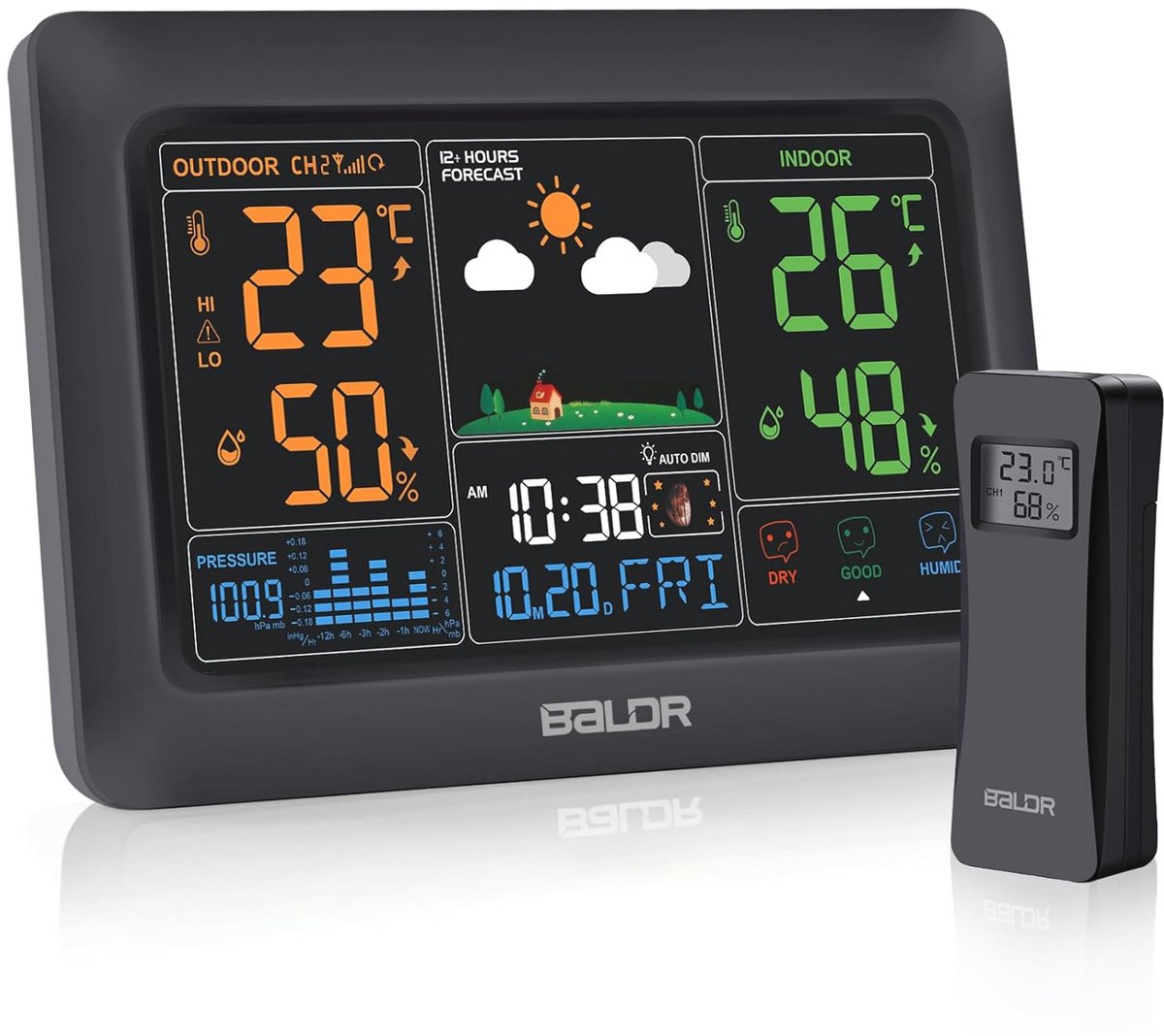 Draadloos Weerstation met Buitensensor en Digitaal Kleurendisplay
