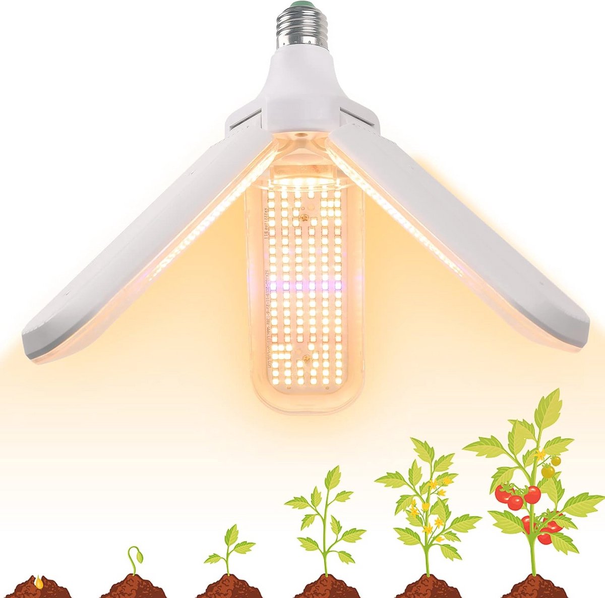 LED Groeilamp 150W - Volspektrum Plantenlicht voor Kamerplanten, Tuin en Hydrocultuur