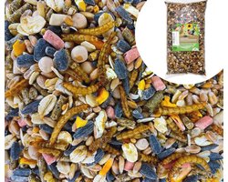 Vogelvoer voor wilde vogels met zonnebloempitten en meelwormen - 800 g