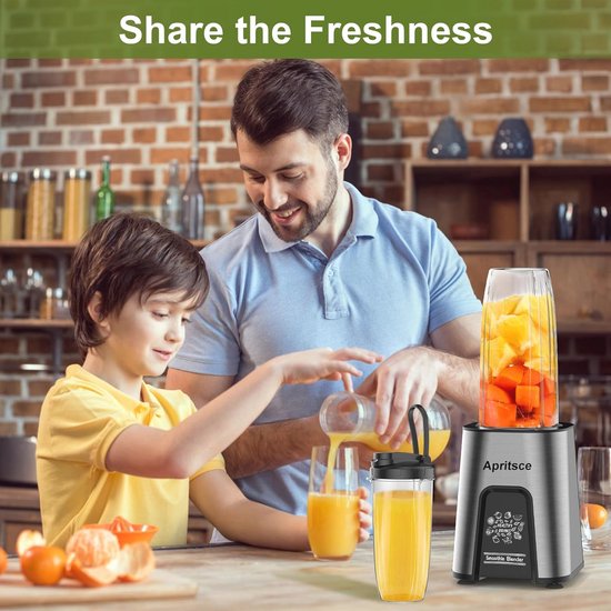 Mini Smoothie Maker - 850W Elektrische Blender met Schenkdeksel van Merkloos — afbeelding 5