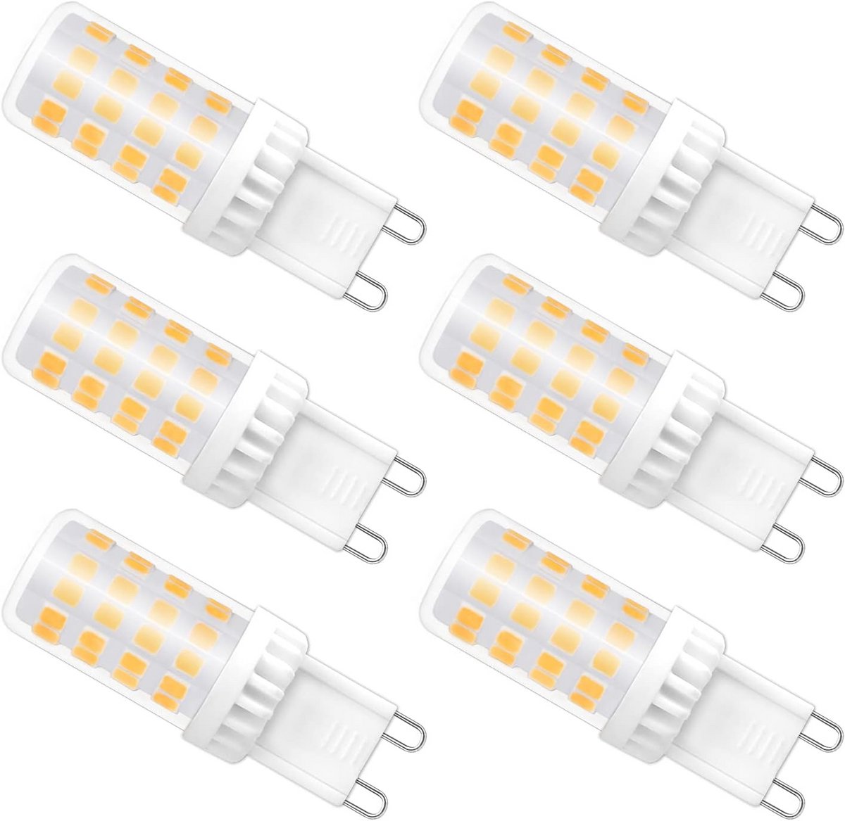 6 Stuks G9 5W LED-Lampen - Warm Wit 2700K - Energiebesparende Vervanging voor Halogeenlampen - Niet Dimbaar