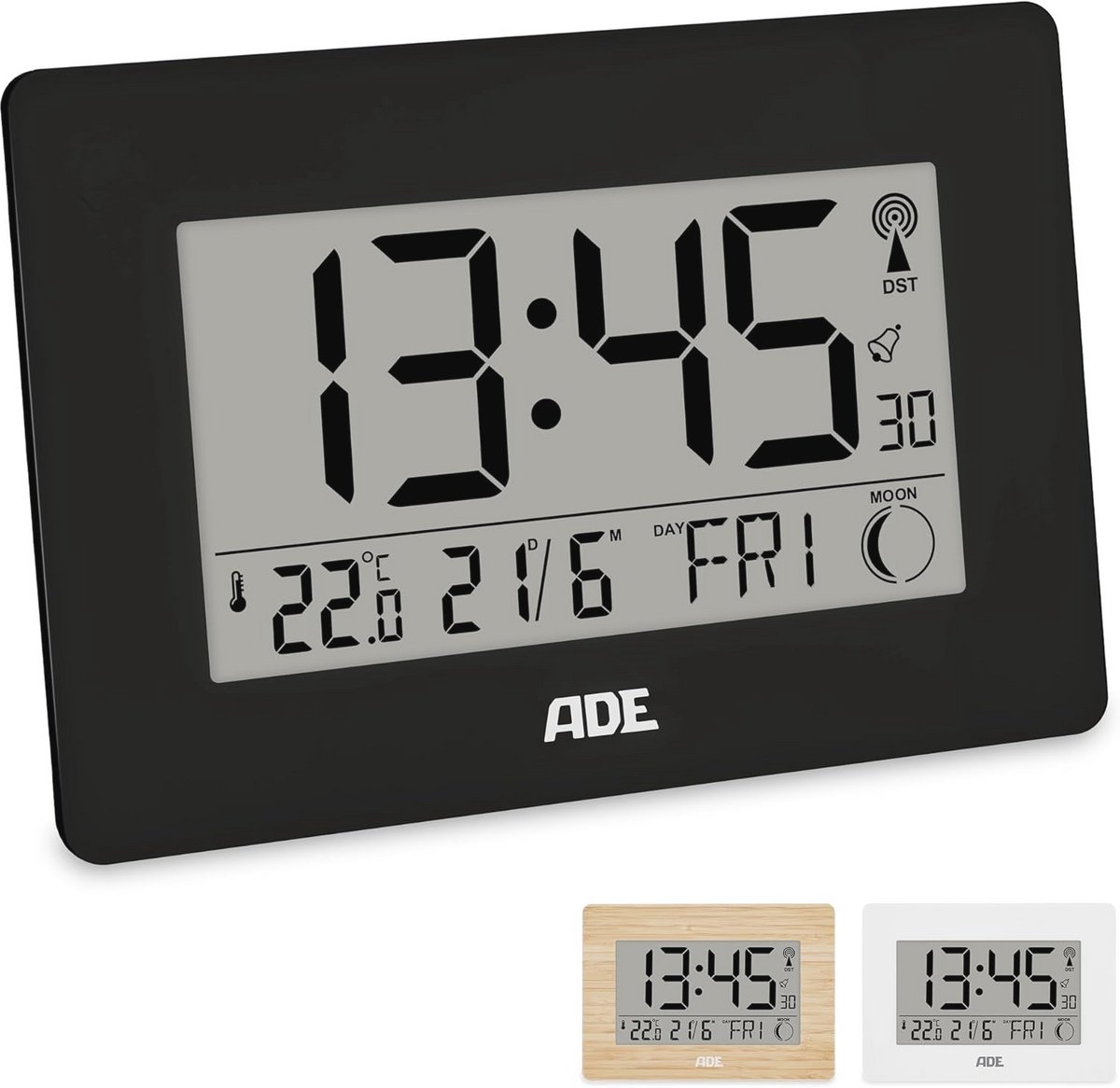 Digitale Radioklok met Grote Cijfers en Kalenderfunctie - Temperatuurweergave en Wekkerfunctie