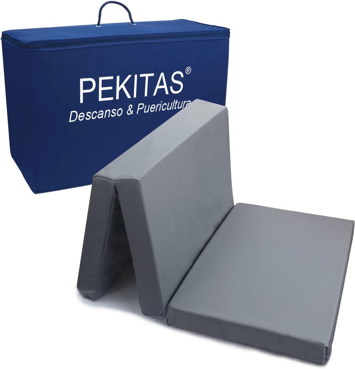 Opvouwbaar Matras voor Reisbed 120 x 60 cm - Ademend en Wasbaar - 6 cm Dikte, Kindvriendelijk