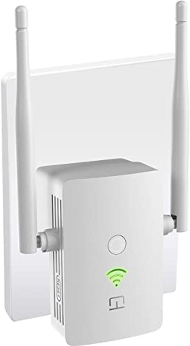 Wifi-versterker Repeater tot 1200 Mbit/s | Dual-band WLAN Repeater met Hoog Bereik en LAN-aansluiting