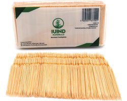 Thin (1.3mm) Bamboo Wooden Toothpicks - Cocktail Sticks - 65mm (2.5") Long, 990 Units Per Pack - IUIND NATURALS