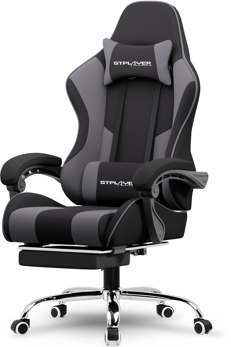 GTPLAYER Gamingstoel Ergonomisch met Uitschuifbare Voetsteun - GTPLAYER - €125,99