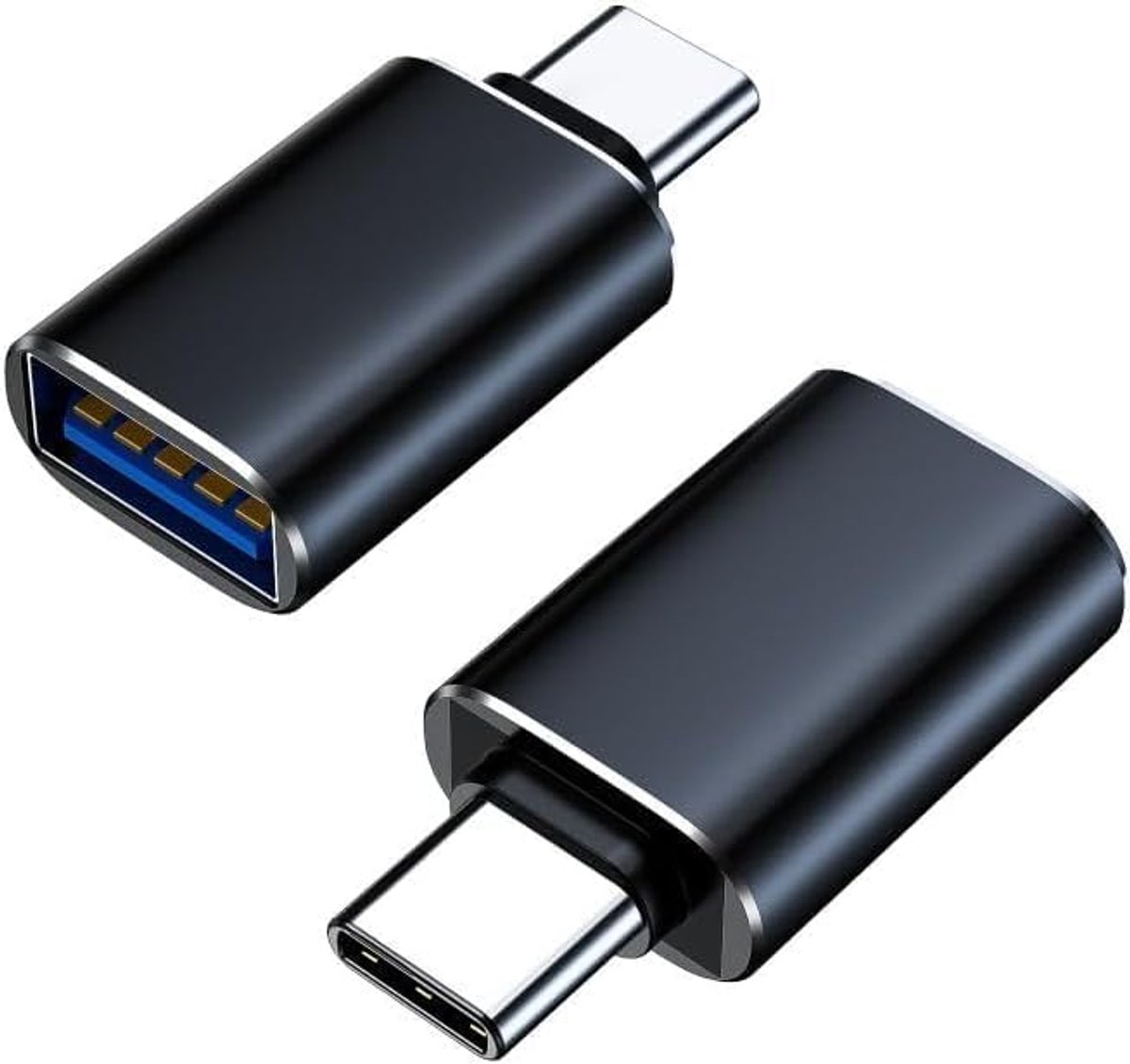 Image of Daity 2-Pack - USB-C naar USB-adapter - USB-C mannelijk naar USB 3.0 vrouwelijk adapter - compatibel met Apple MacBook Pro - MacBook - iPad - Samsung laptops - Samsung S25 - S24