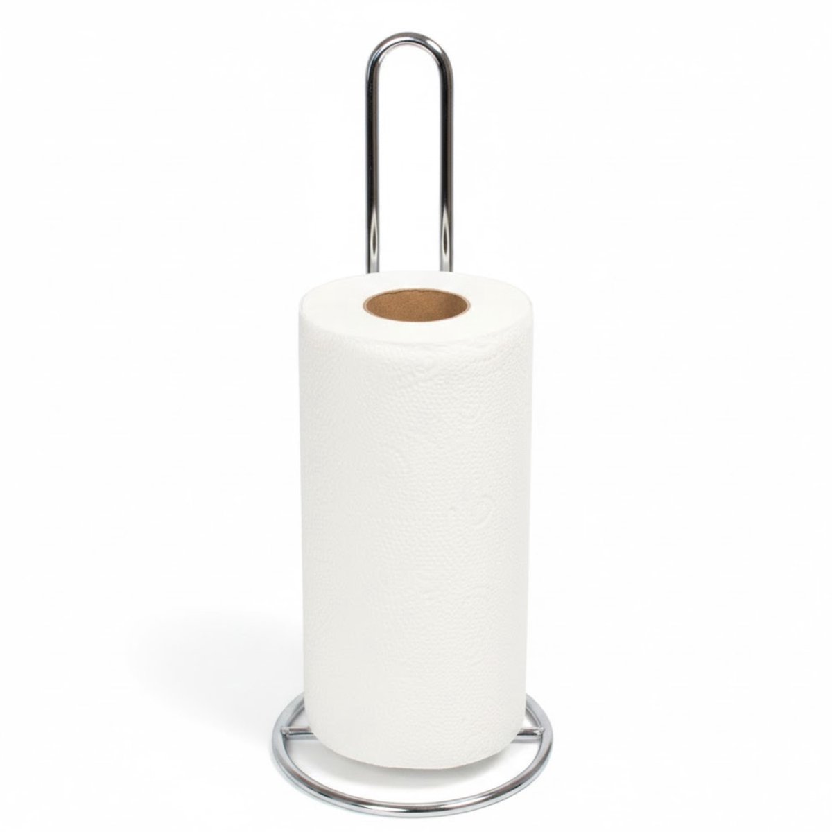 Svenska Living Keukenrolhouder van metaal - 33 x 13 cm - zilver - Keukenpapier - keukenrol - RVS