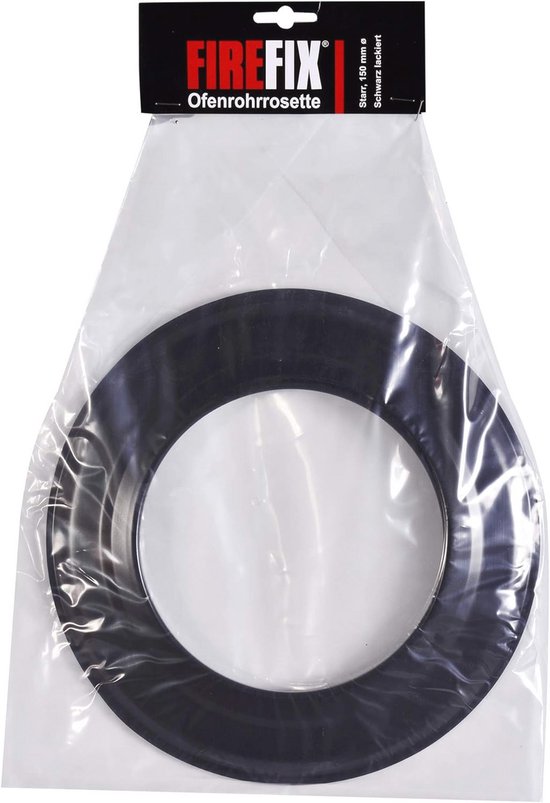 FIREFIX RD130/R Ovenpijprozet voor 2 mm dikke kachelpijpen/rookkanaal met een diameter van 130 mm, voor kachels en kachels, Senotherm, donkergrijs, stijf