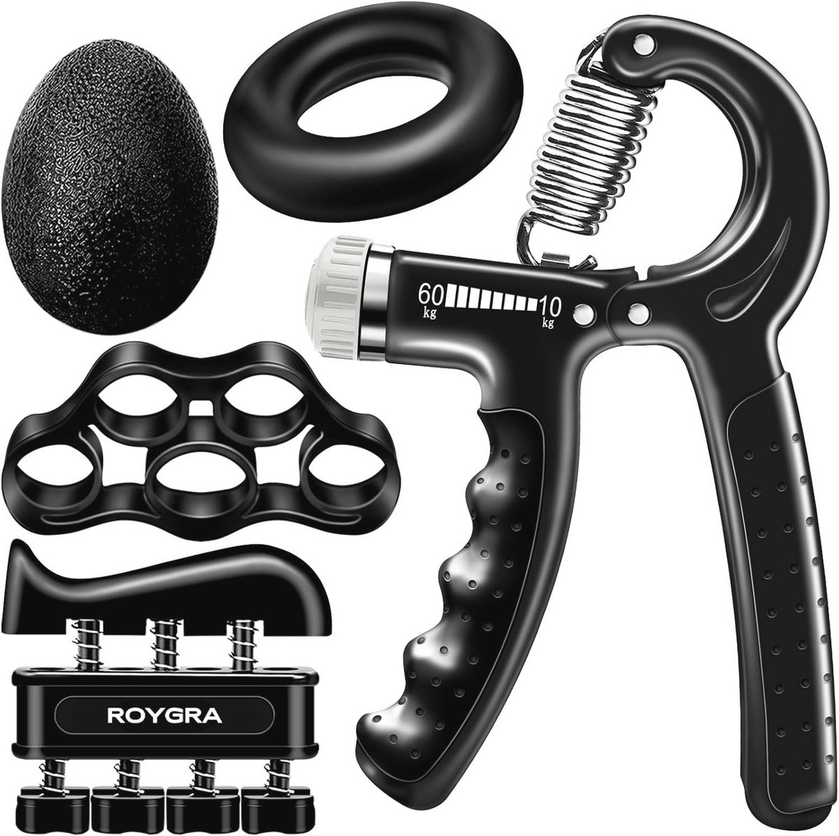 Grip Krachttrainer voor Onderarm en Handtraining - 5 Stuks