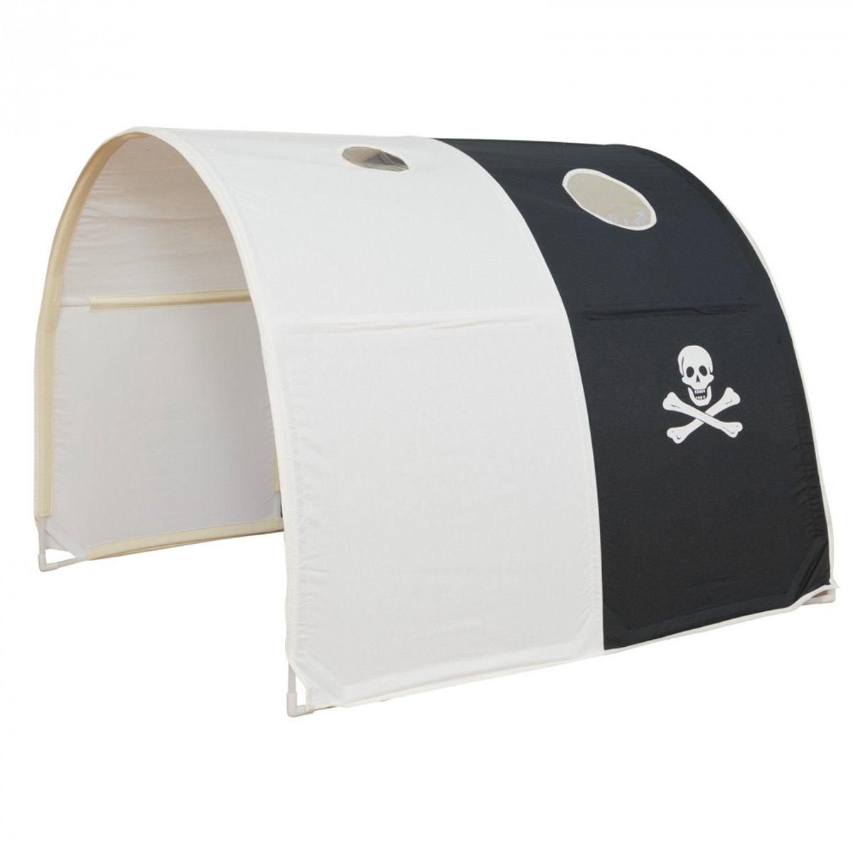Homestyle4u Tent - Bedtent - zwart - Beddak - Speeltunnel - Tunnel voor kinderbedden