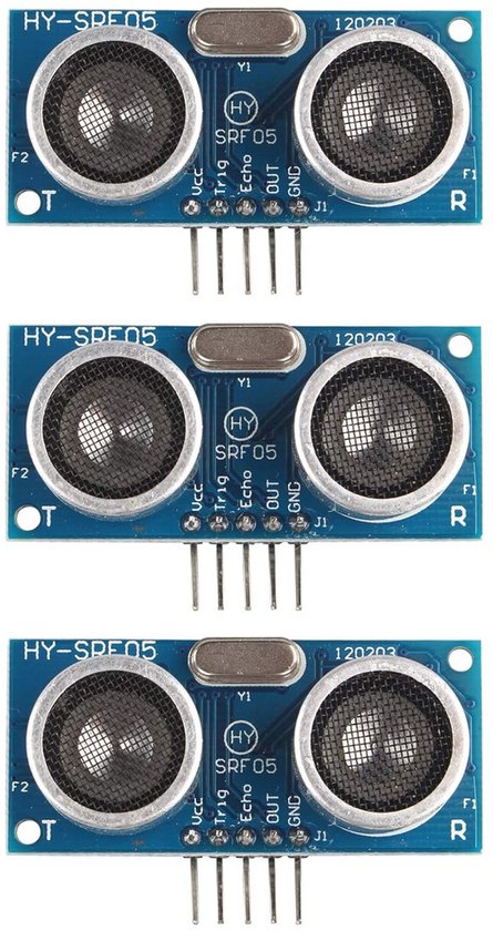 Ultrasone Afstand Sensor Module - 3 Stuks - Compatibel met Arduino | bol