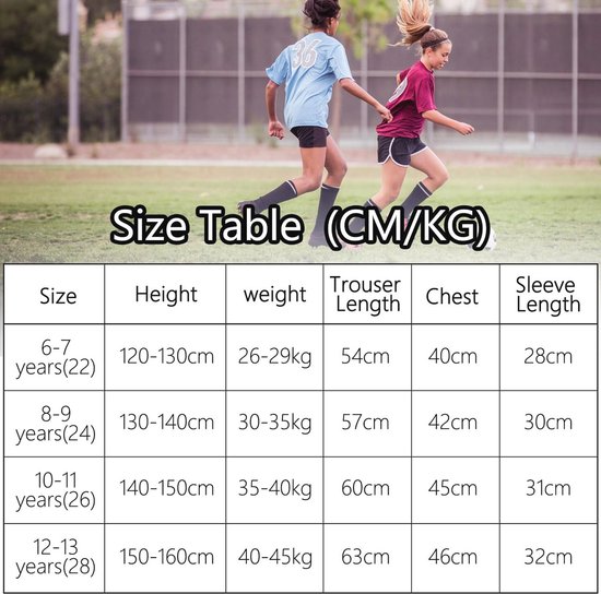 Voetbaltenue met korte broek voor kinderen, jongens, officiële