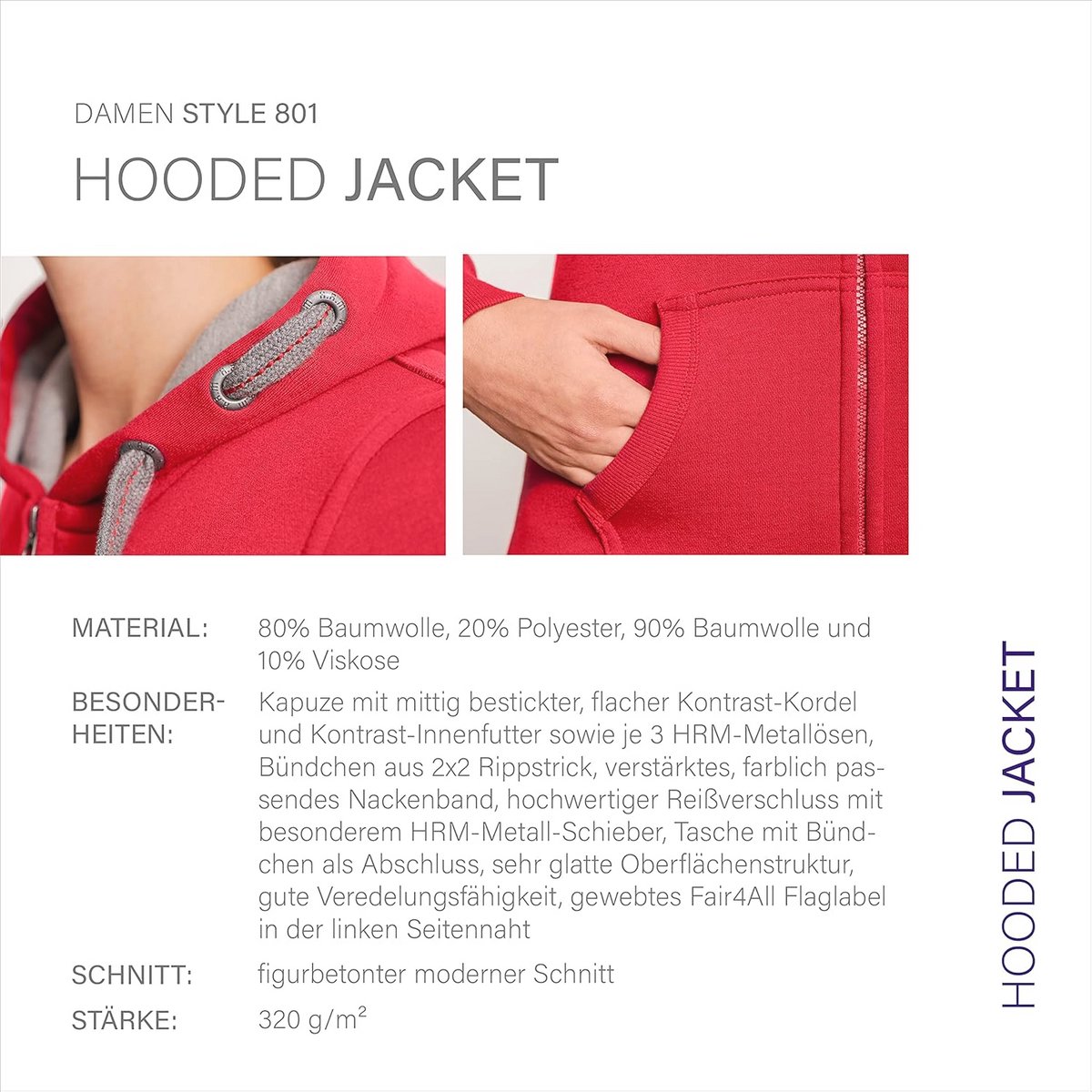 Dames Hoodie met Capuchon
