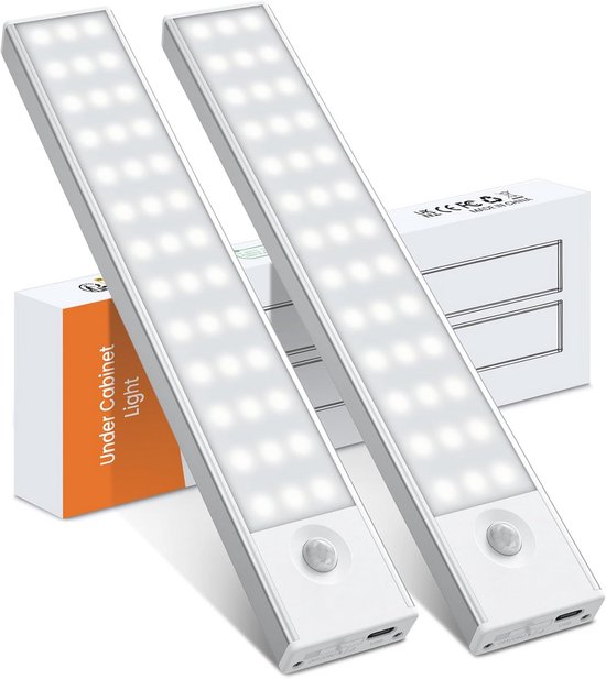 Brilliant Evolution 0,9 inch ultradunne draadloze onderkastverlichting Batterij-aangedreven LED-armaturen - 8,5 L Stick-On Push Lighting - 65 lumen