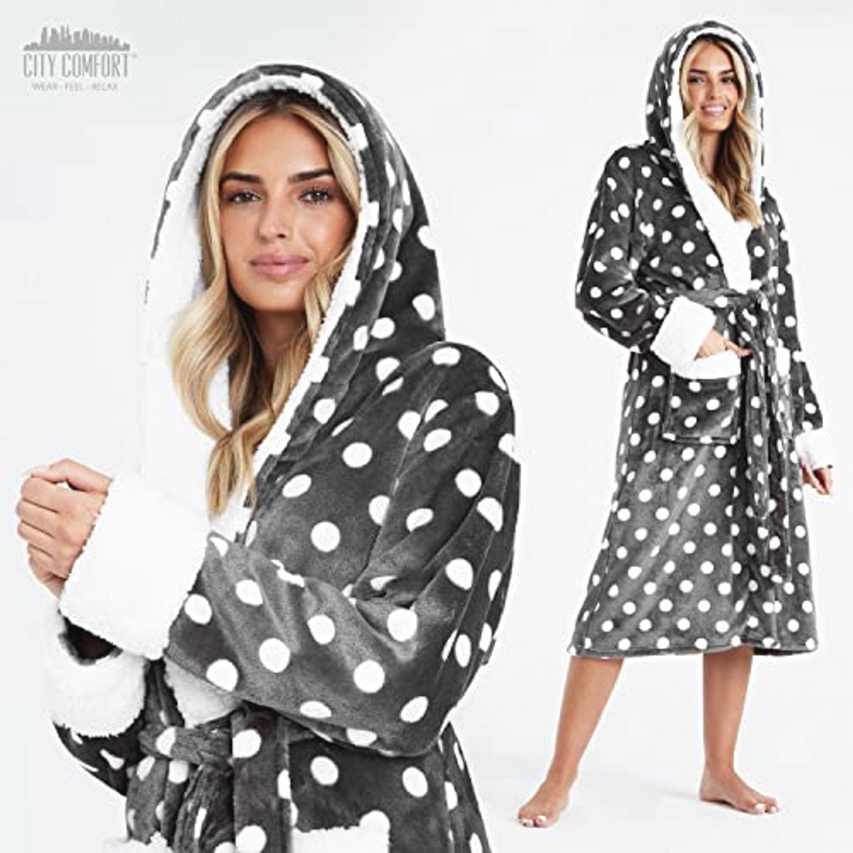 Zachte badjas voor dames - Pluizige ochtendjassen in stijlvolle kleuren, perfecte cadeaus voor haar