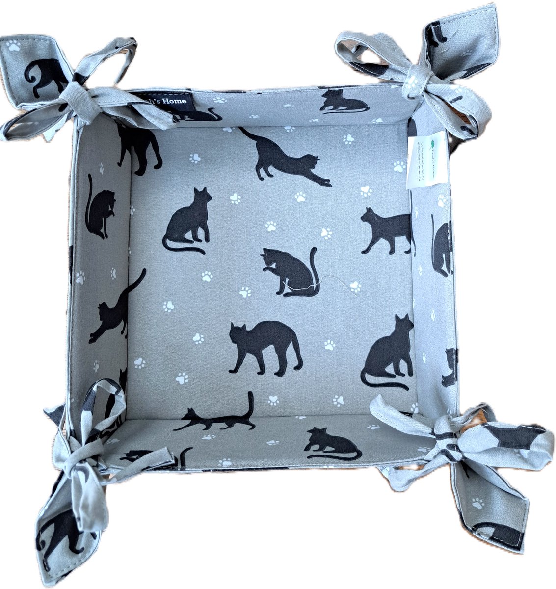 Broodmand - Stoffen mand - Kat - Poes - Breadbasket