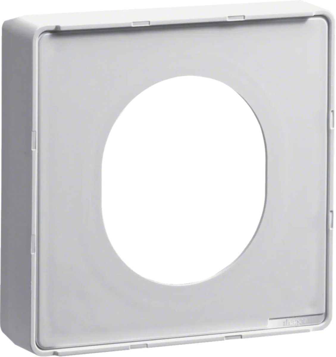 Hager G33759016, Wit, Acrylonitrielbutadieenstyreen (ABS), Polycarbonaat (PC), Conventioneel, Hager, REACH,RoHS, 80 mm